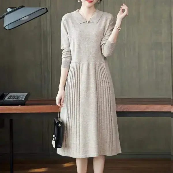 Langärmeliges Strickkleid