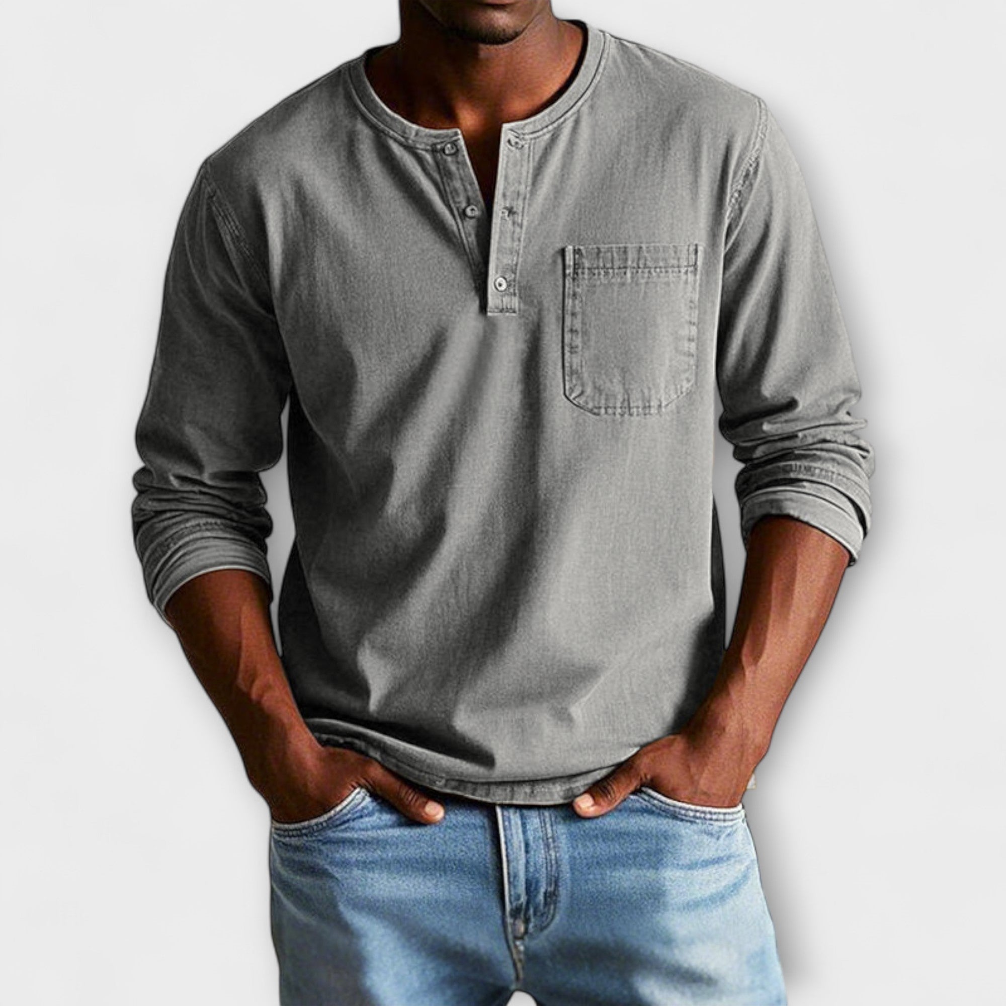 Langarmhemd Herren | Knopfleiste & lässig-gepflegter Look