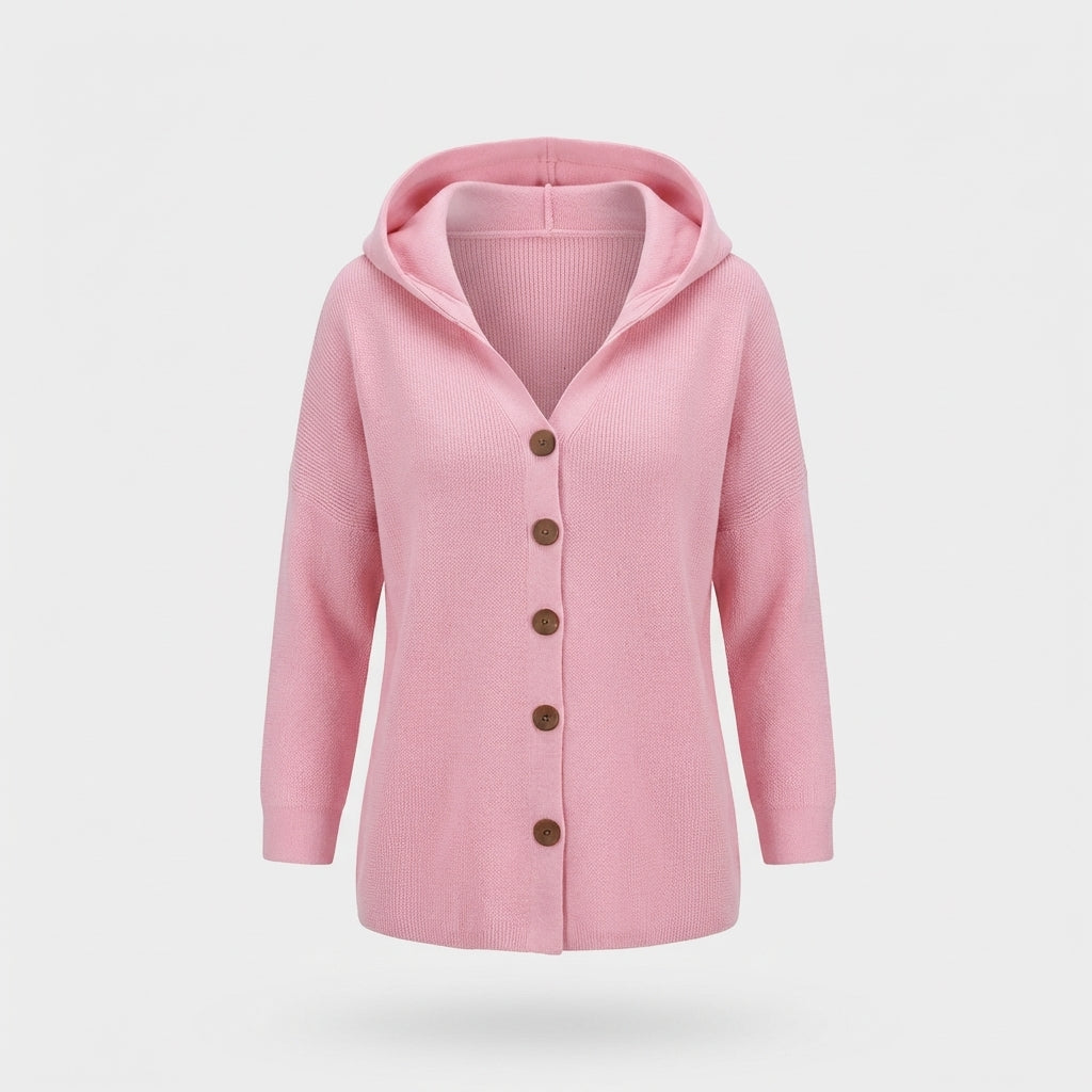 Langarmjacke Damen | Kuschelig Warm mit Kapuze