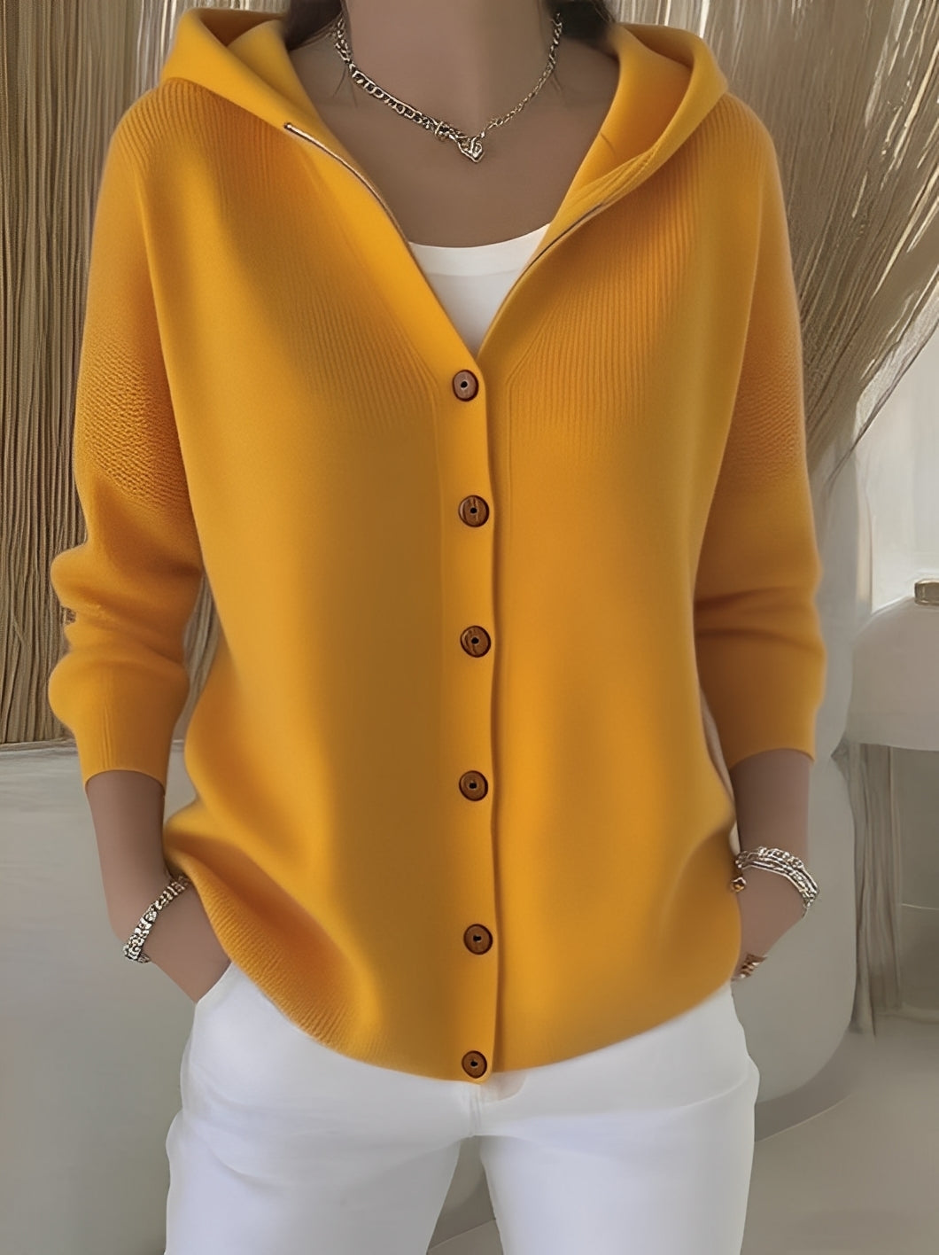 Langarmjacke Damen | Kuschelig Warm mit Kapuze
