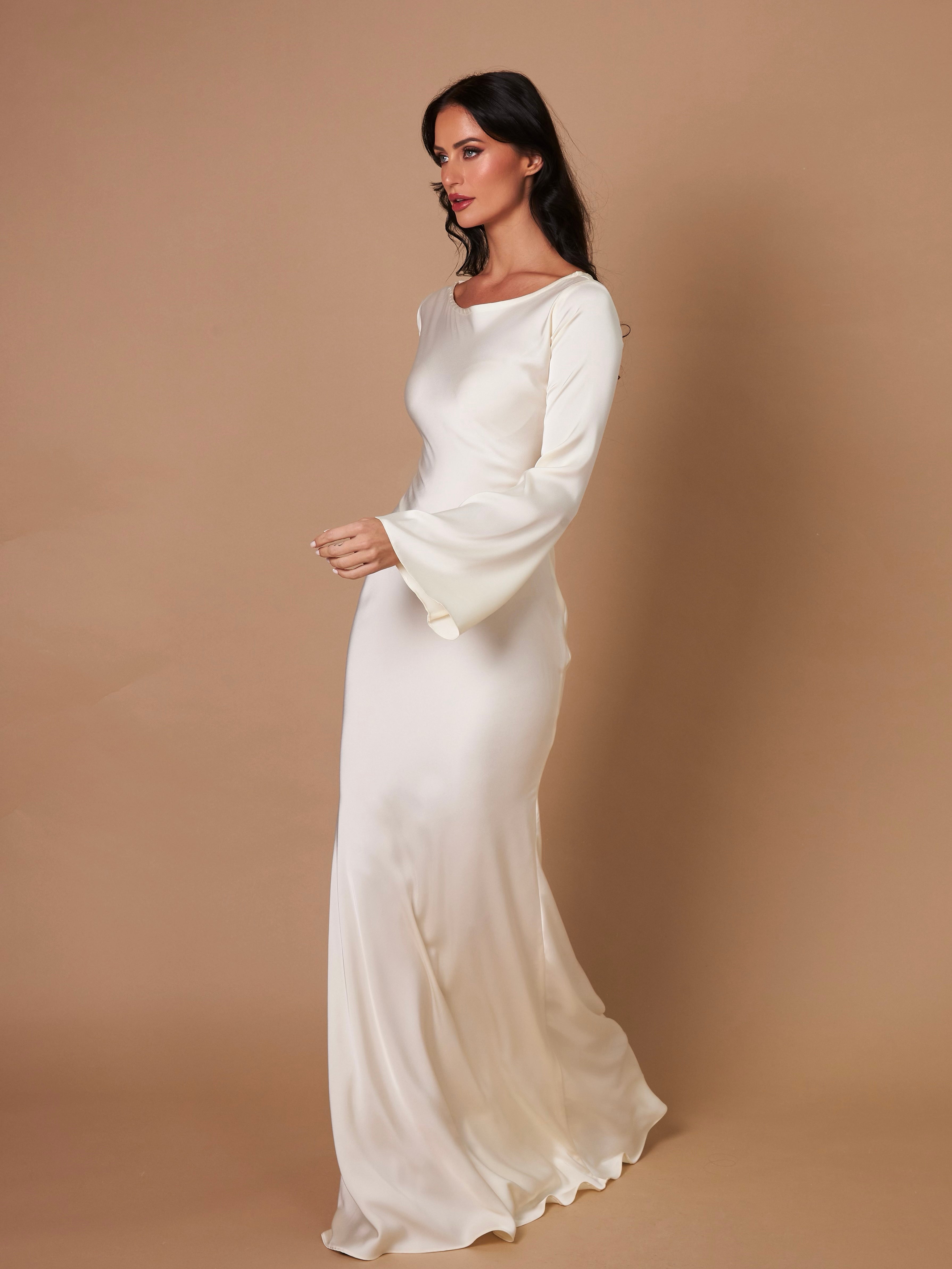Langärmliges Maxikleid - Mühelose Eleganz für jeden Anlass
