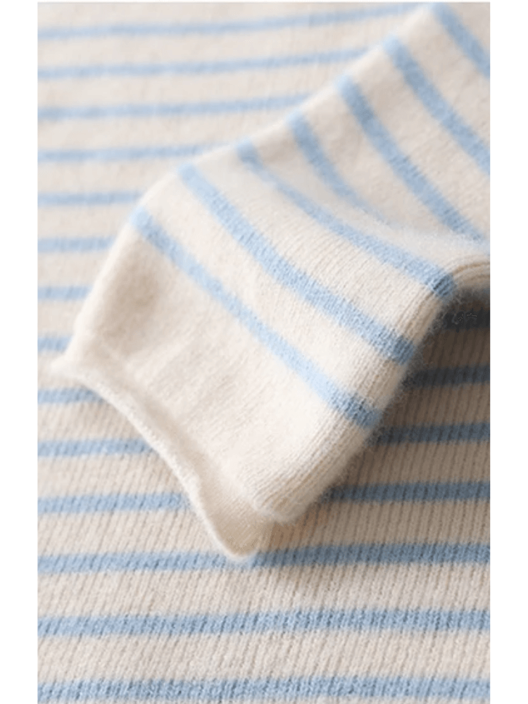 Lässiger gestreifter Pullover für Frauen