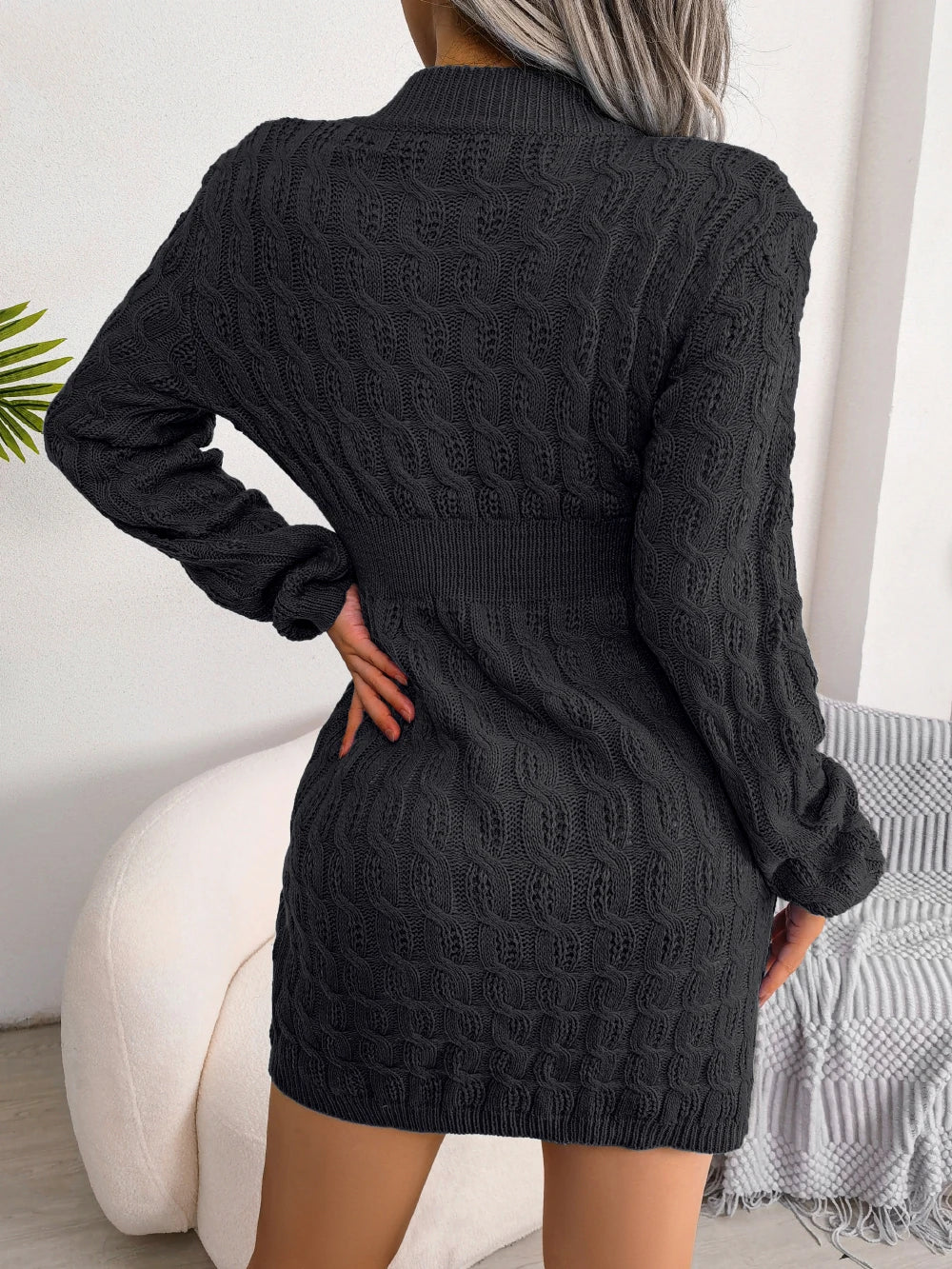 Lässiges Strickkleid Für Frauen
