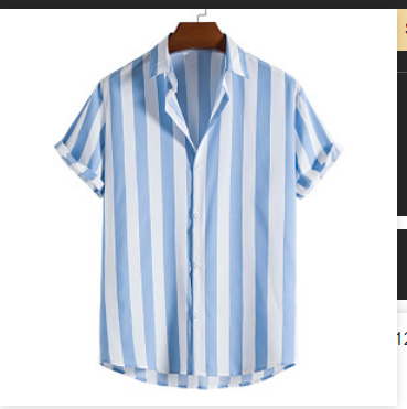 Lässiges gestreiftes Hemd für Männer - John