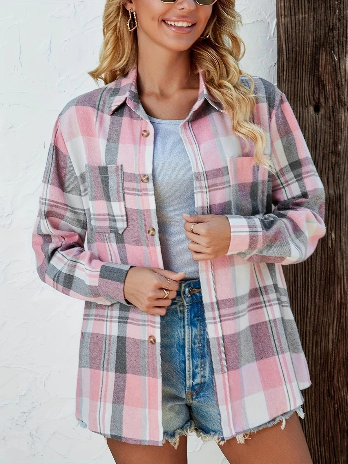Layla | Gemütliches und lässiges Oversize-Flanellhemd mit Karomuster 2