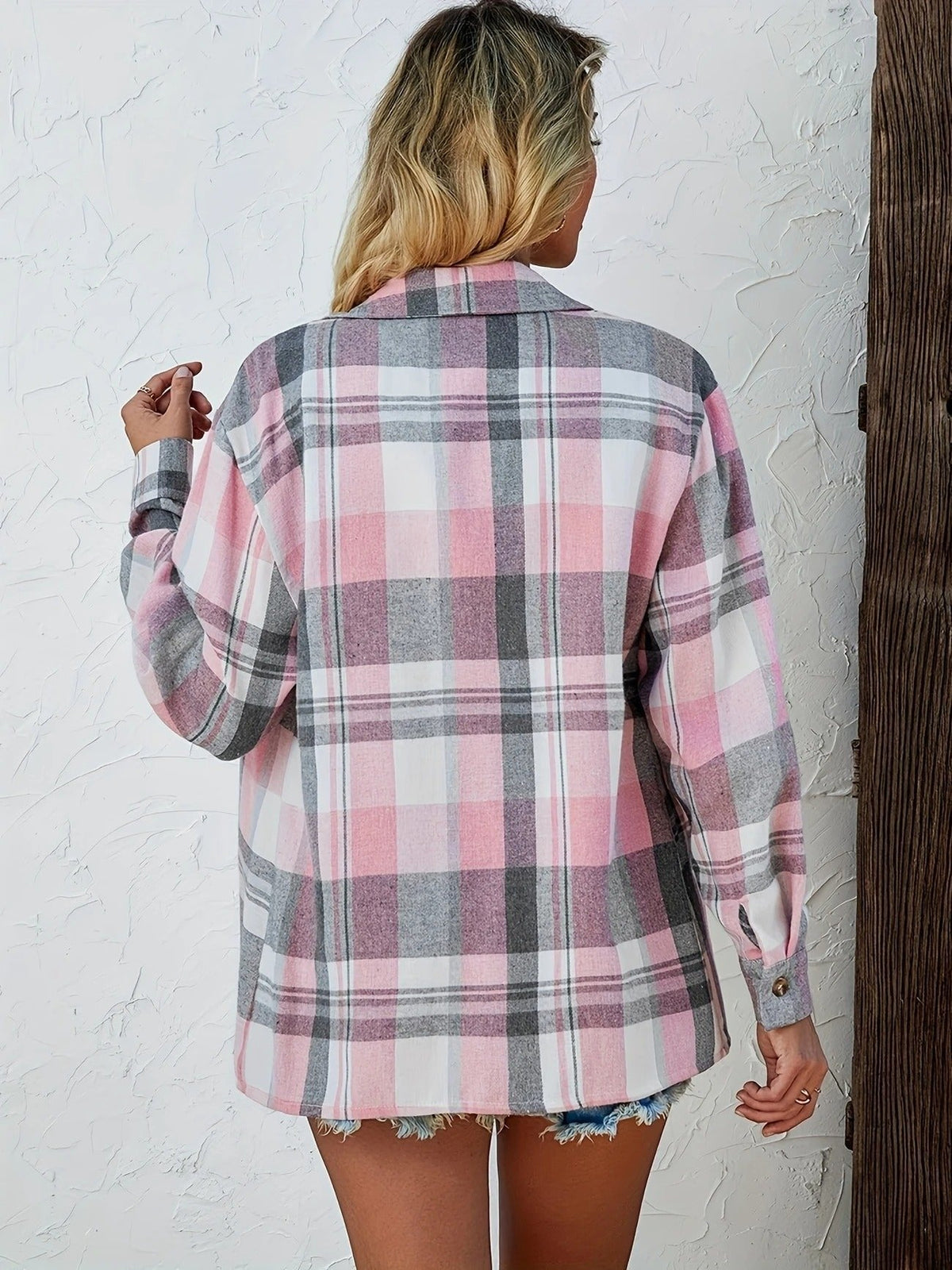 Layla | Gemütliches und lässiges Oversize-Flanellhemd mit Karomuster 5