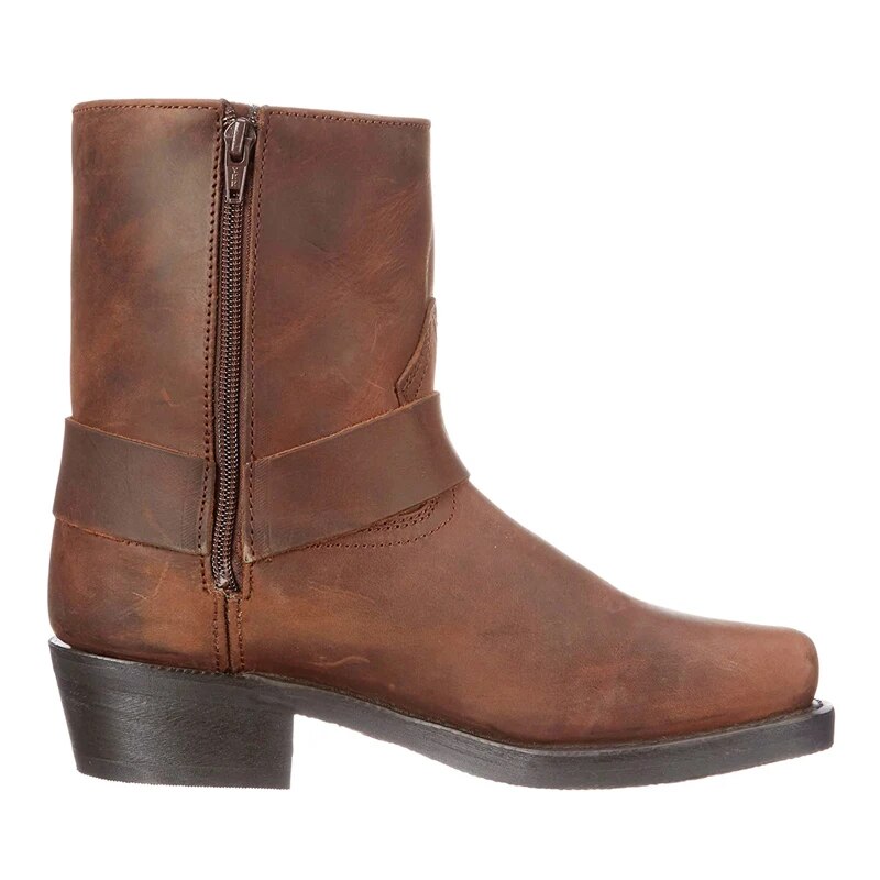 Lederstiefel | Western | Reißverschluss | Cowboystiefel | Herrenstiefel-Chaps Herrenmode