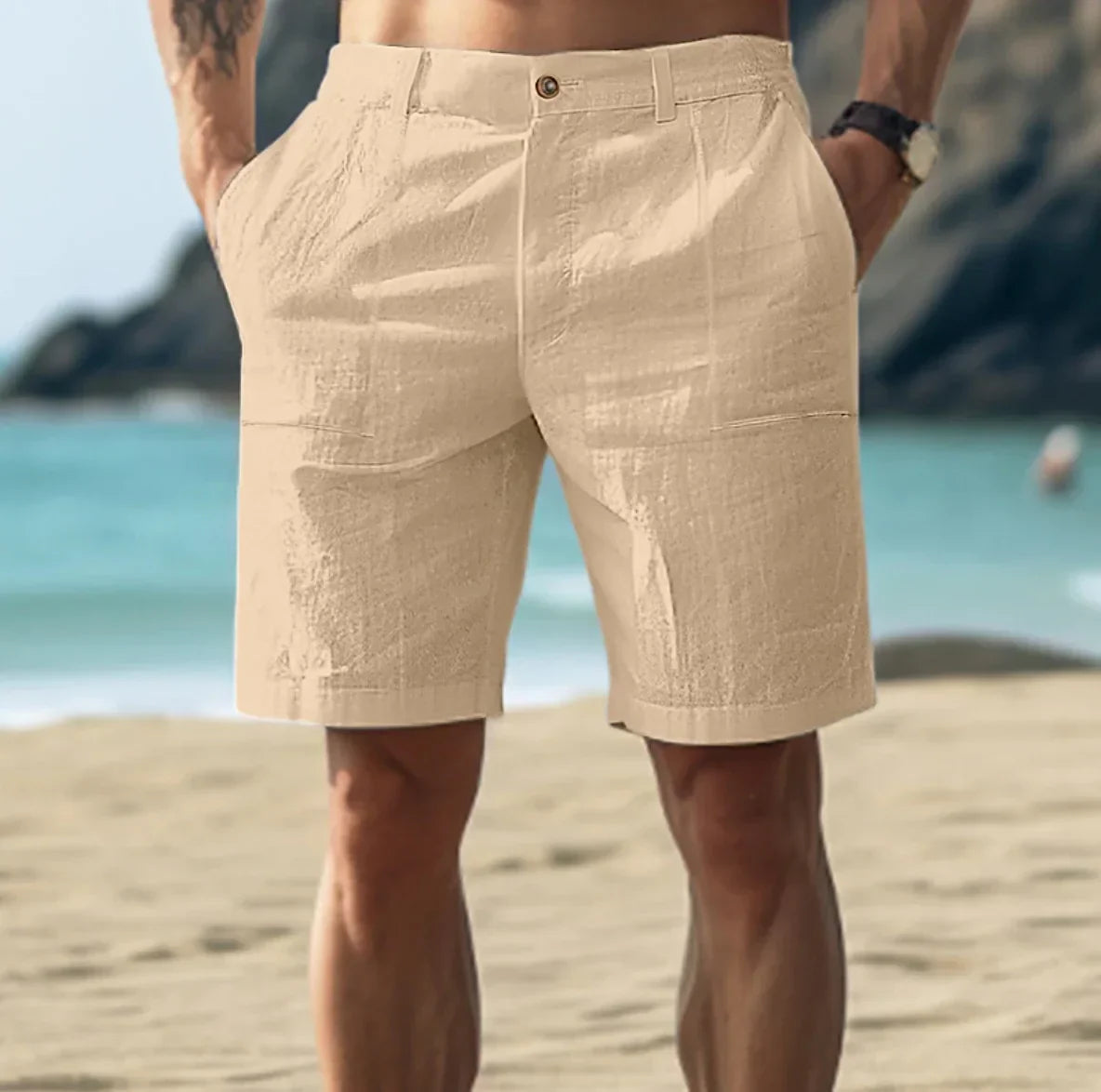 Leichte Shorts für Herren | Atmungsaktiv und bequem mit Kordelzugbund