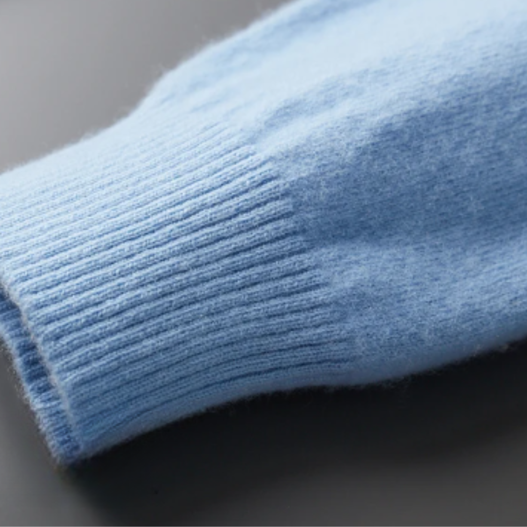 Leichte Kaschmir Strickjacke mit V-Ausschnitt 3