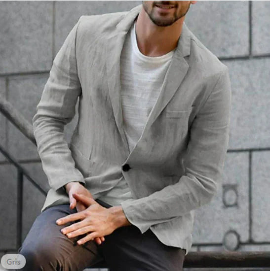 Leinenblazer Herren | Leichtgewicht & Ein-Knopf-Look