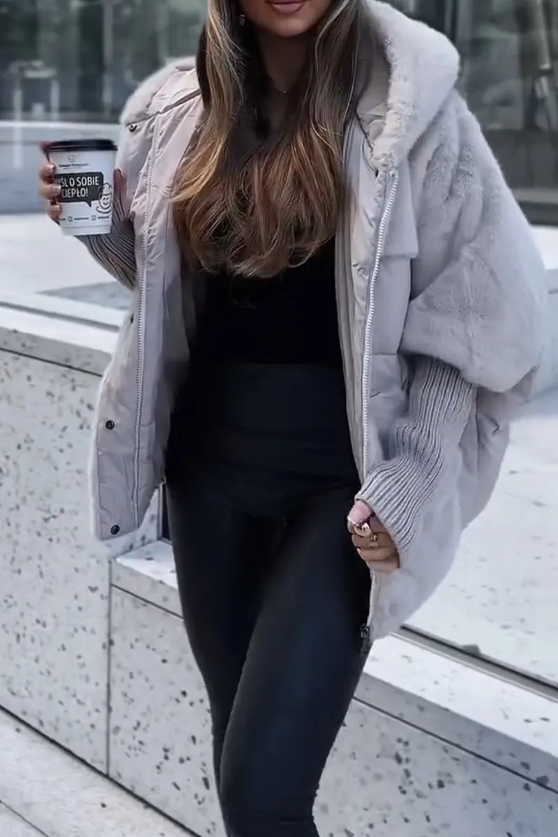 Lilly - Luxe Pelzjacke in Übergröße