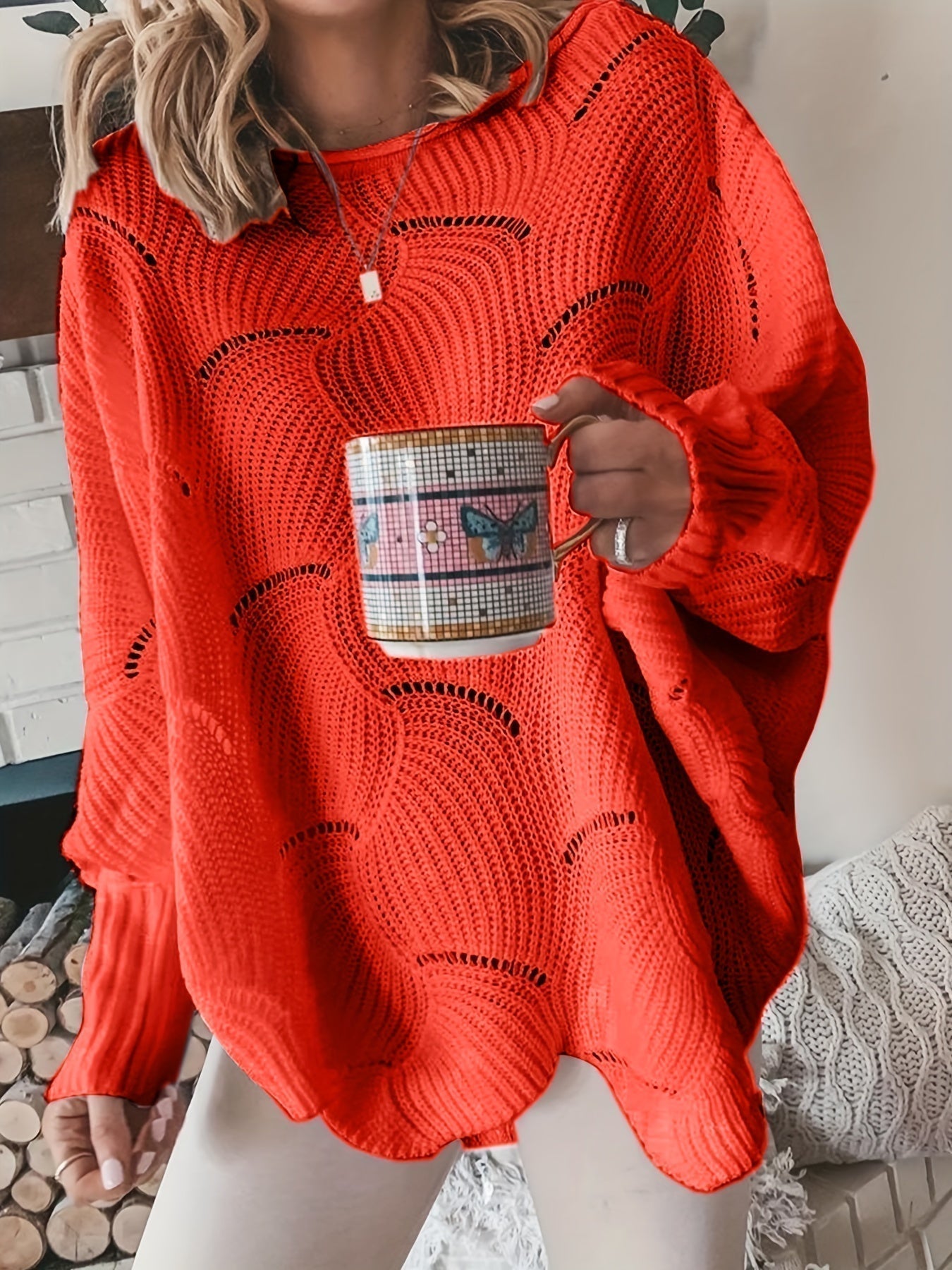 Lily - Damen Pullover mit Rundhalsausschnitt