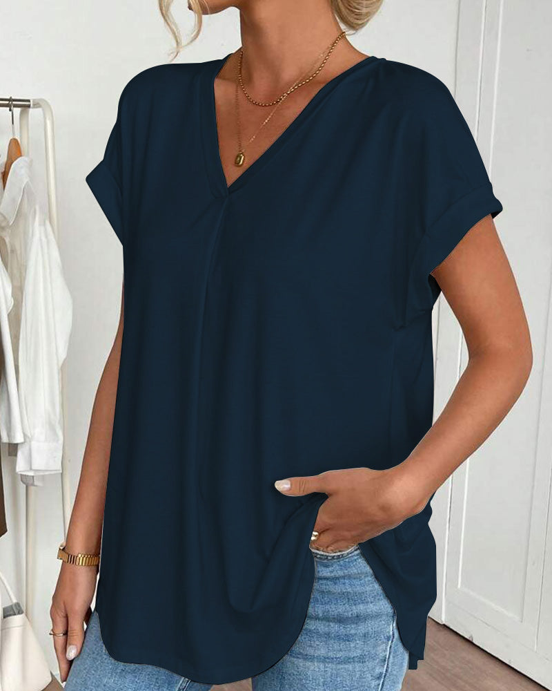 Liyanna – Patchwork T-Hemd Mit Kurzen Ärmeln 7