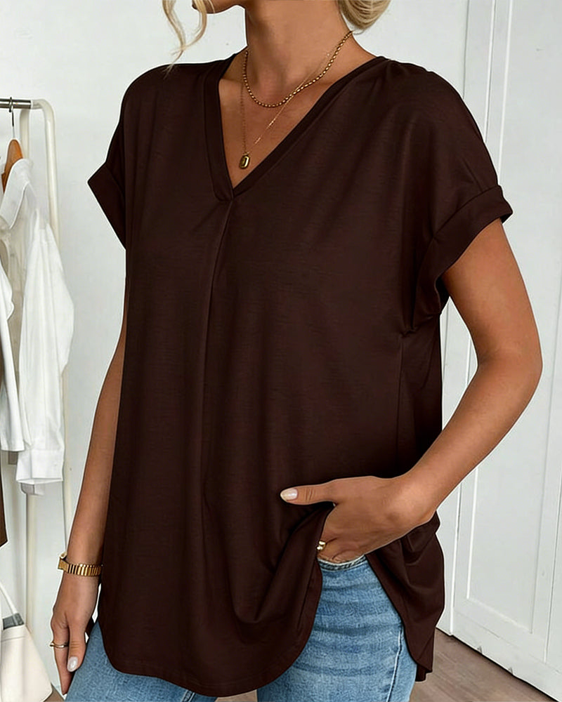 Liyanna – Patchwork T-Hemd Mit Kurzen Ärmeln 8