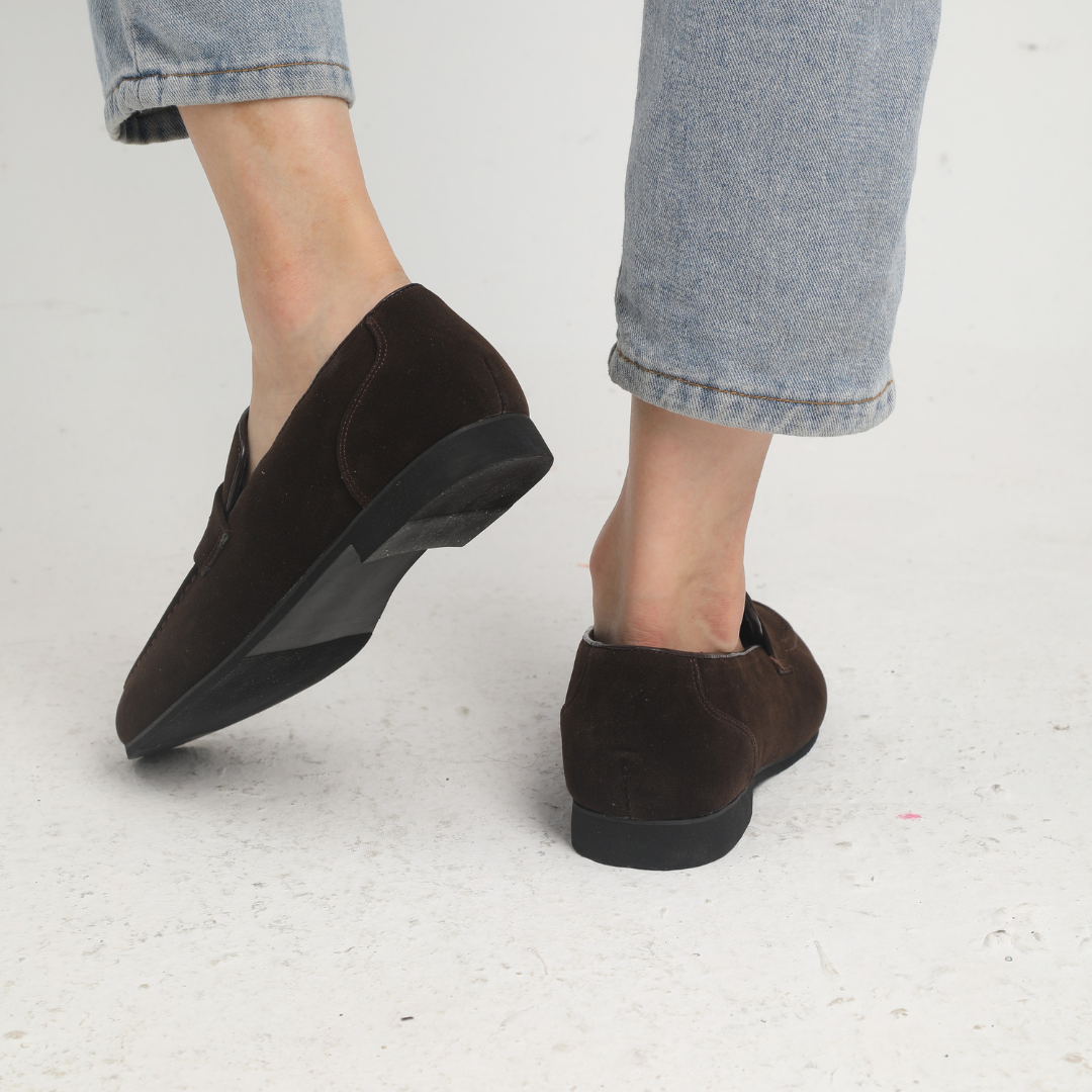 Loafer Herren | Klassischer Penny-Slipper mit Wildleder-Optik