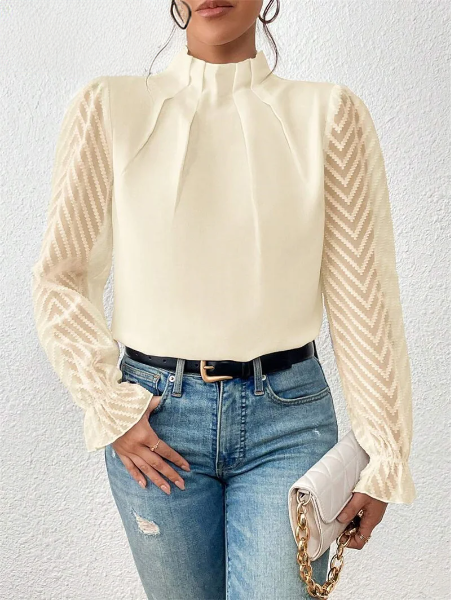 Lozenda - Elegantes Top mit Rüschenärmeln