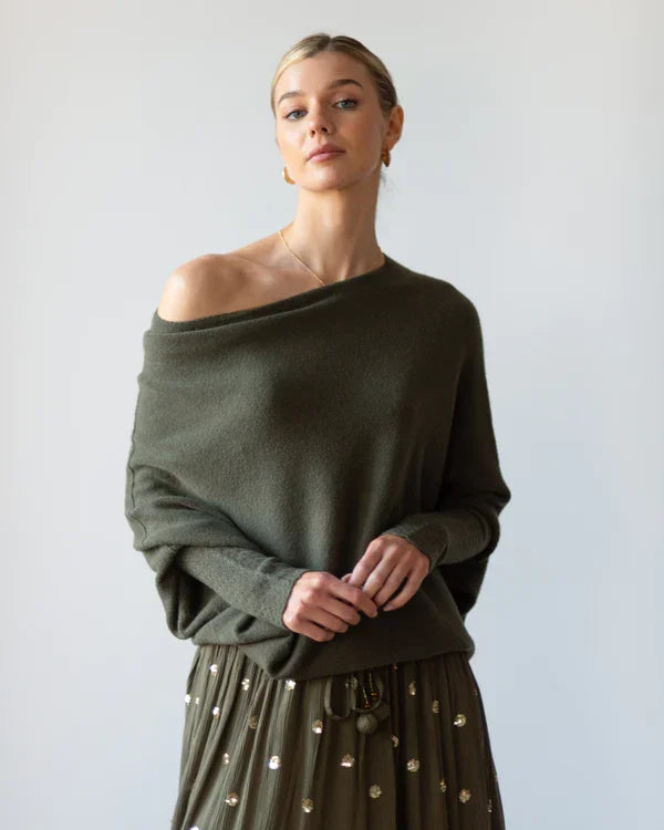 Lozenda - Geraffter Pullover