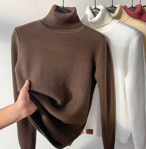 Lozenda - Maxi-Komfortpullover mit Rollkragen