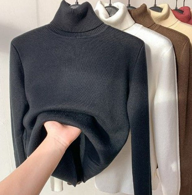 Lozenda - Maxi-Komfortpullover mit Rollkragen