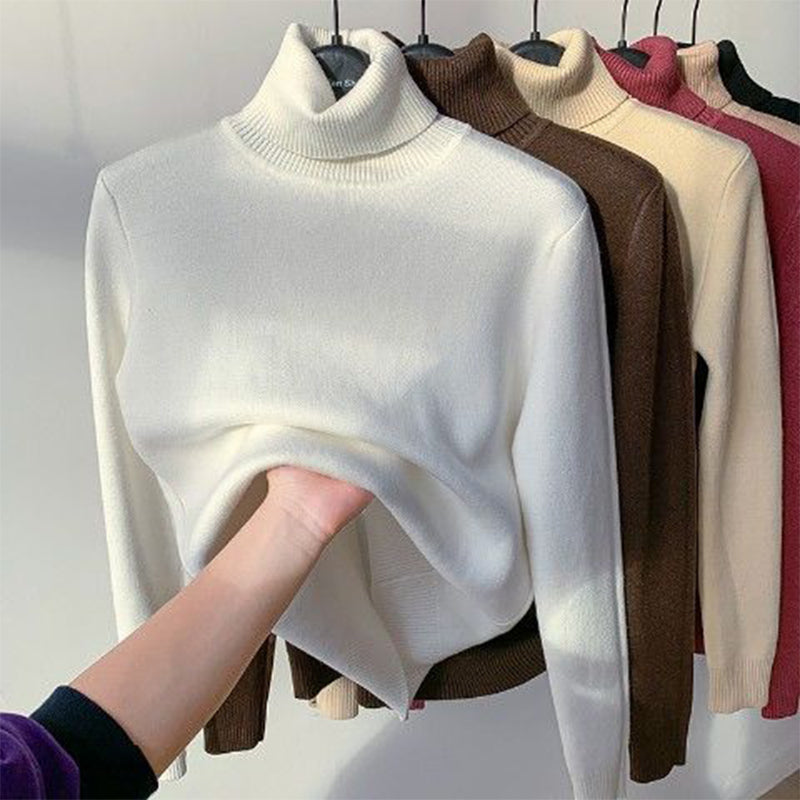 Lozenda - Maxi-Komfortpullover mit Rollkragen