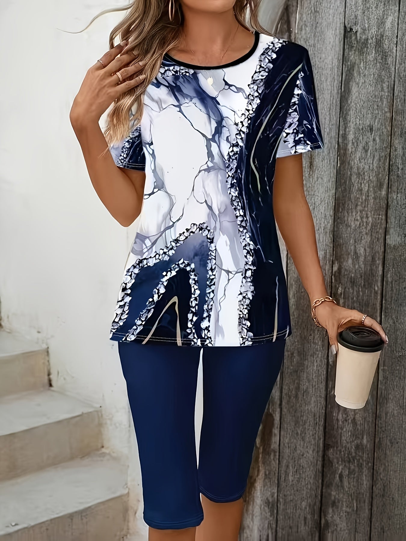 Luna™ | Dehnbares Bedrucktes Zweiteiliges Outfit 2