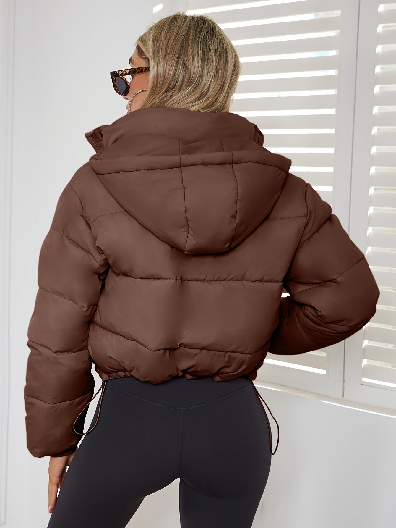Lydia - Stilvolle warme Kapuzenjacke mit Puffer