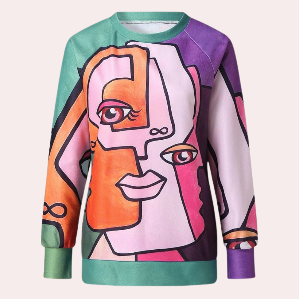 Madeline - Auffälliges bedrucktes Sweatshirt für Frauen