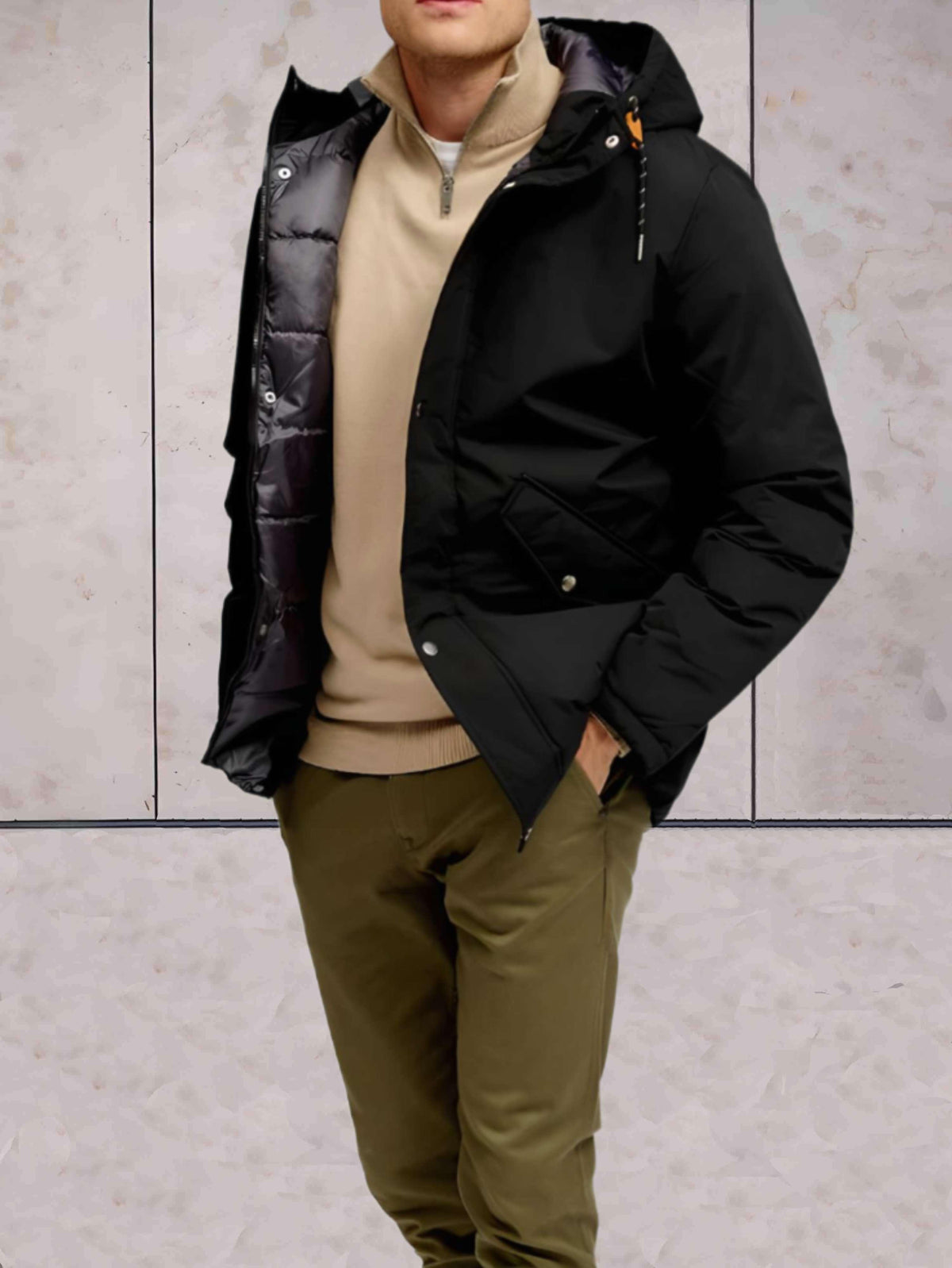 Kapuzenjacke Herren | Warm & Winddicht 4