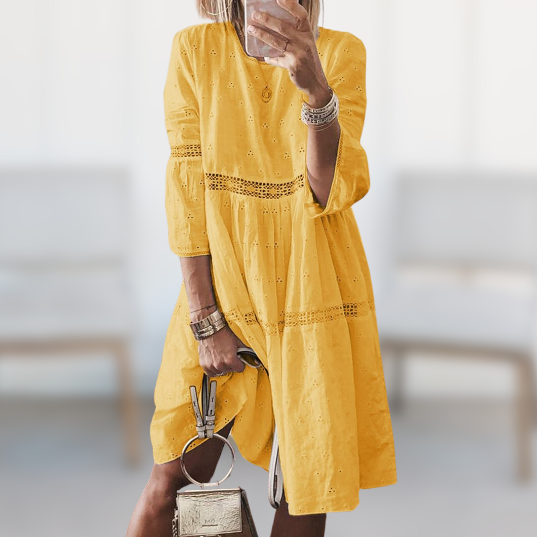 Marzia | Elegantes besticktes Kleid 3