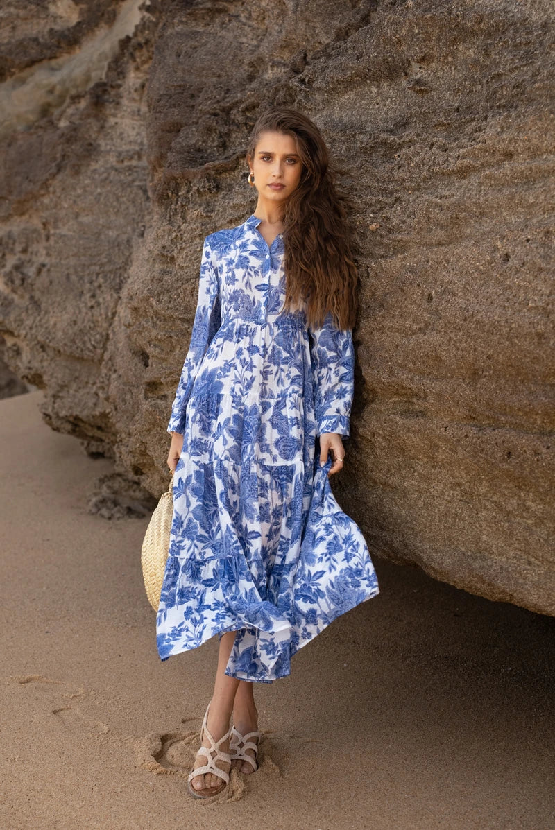 Maxikleid aus Seiden-Mix 2