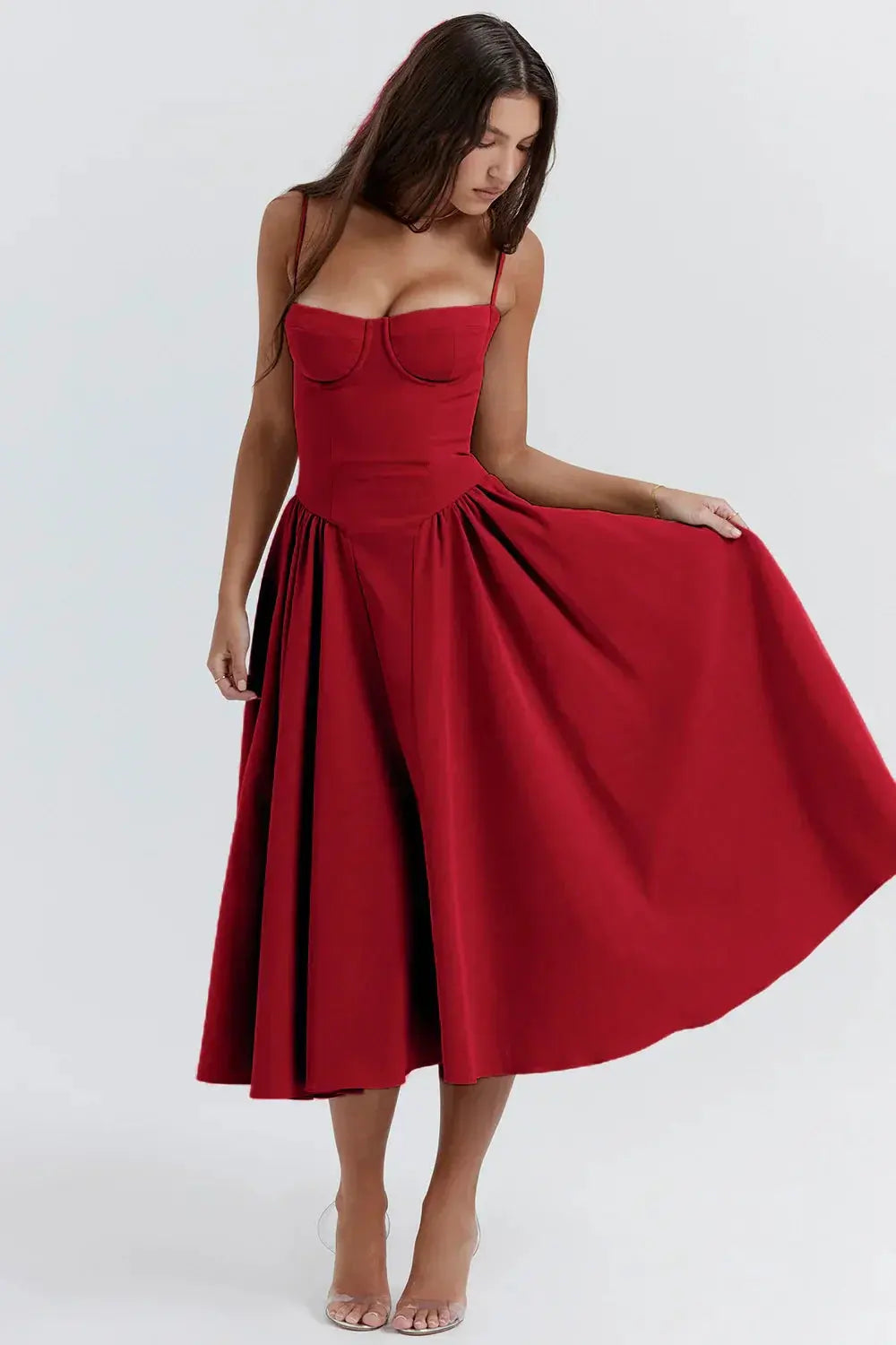 Melis™ Korsett-Midikleid ohne Ärmel 7