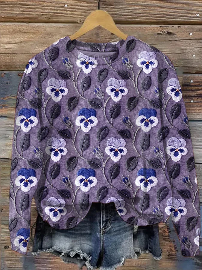 Melody - Pullover mit floralem Muster