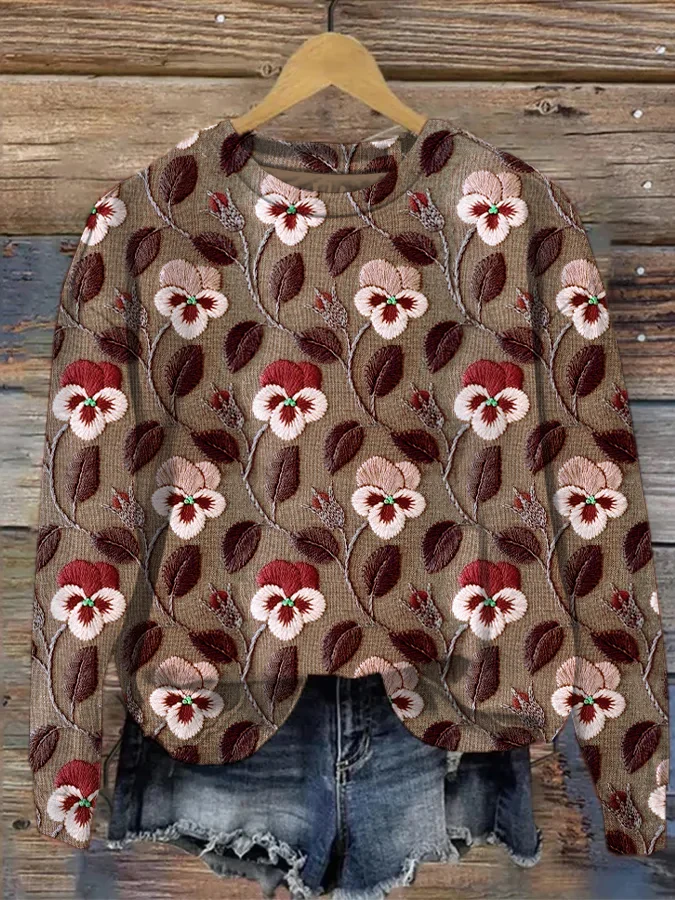 Melody - Pullover mit floralem Muster