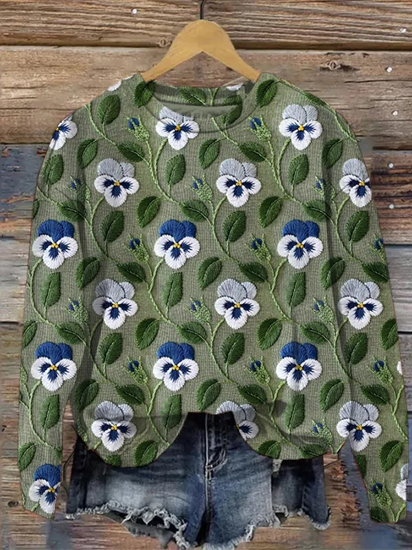 Melody - Pullover mit floralem Muster