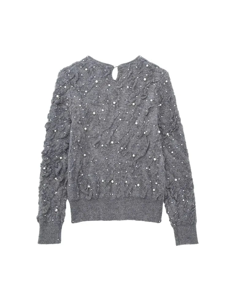 Merel - Pullover mit Perlenstruktur