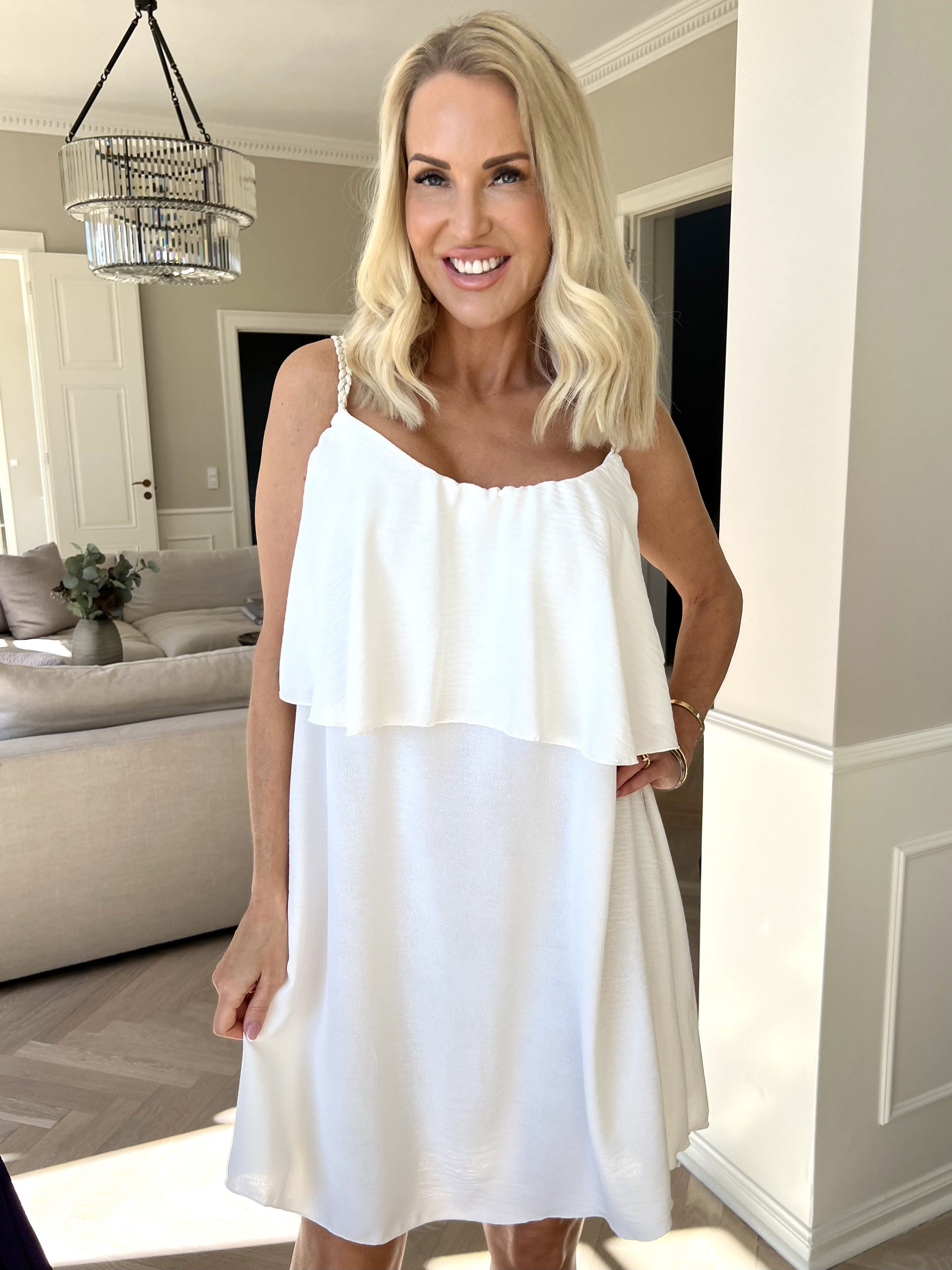 Mini Kleid Damen | Volant-Layer & Femininer Sommercut