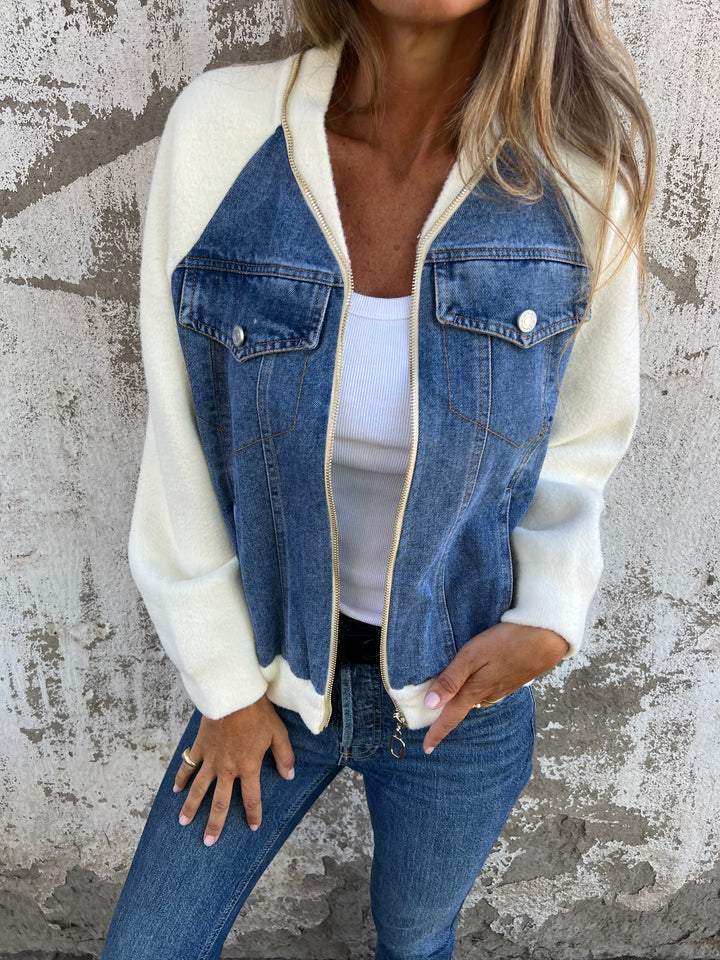 Moderne Jacke mit Denim Normaler Preis