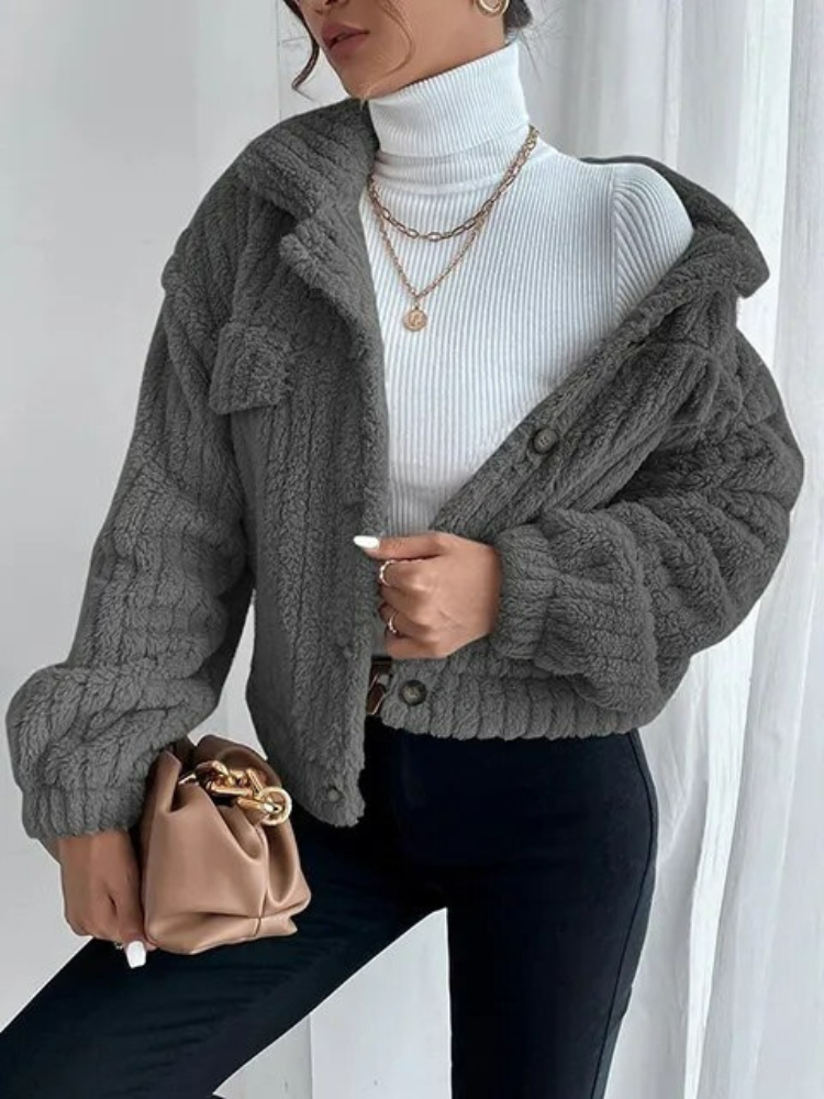 Modische Teddyjacke Damen