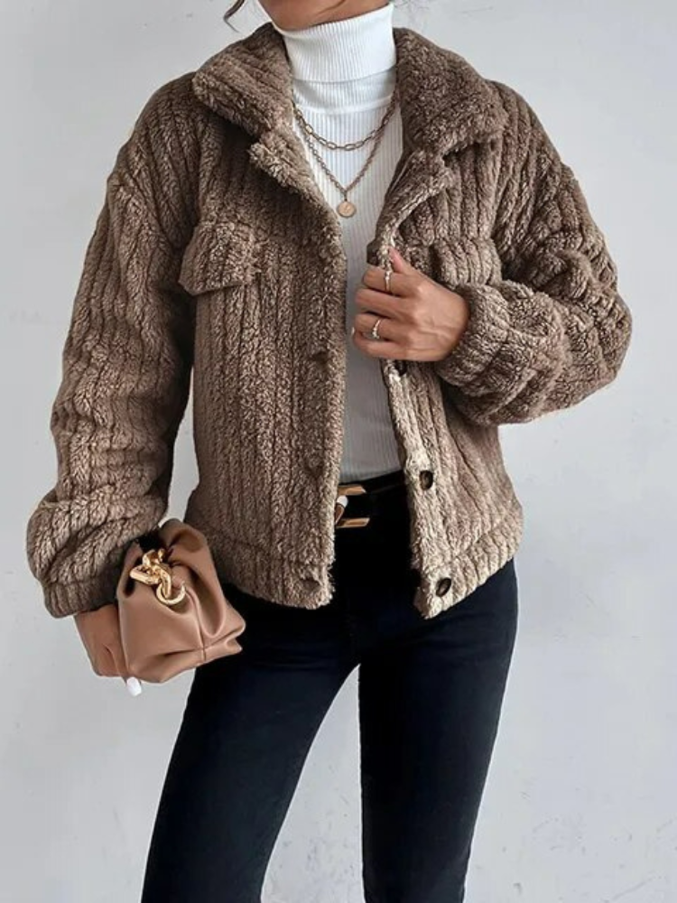 Modische Teddyjacke Damen