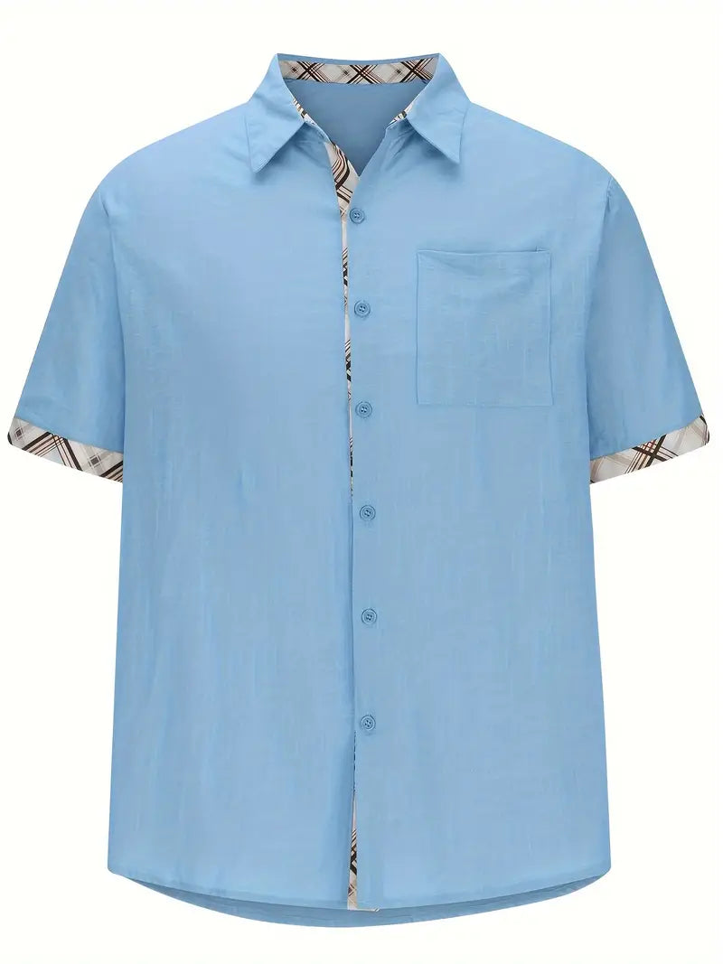 Modisches Hemd mit grafischem Karodruck für Männer – Liam