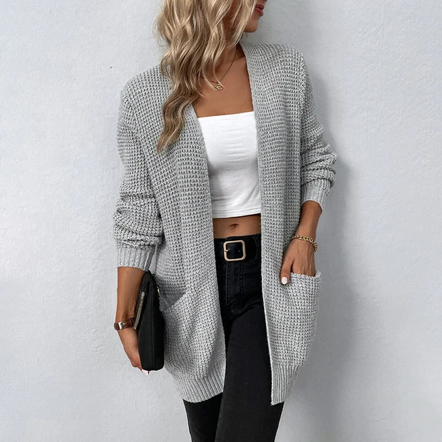 Nancy | Lässiger Strick-Cardigan mit Taschen 2