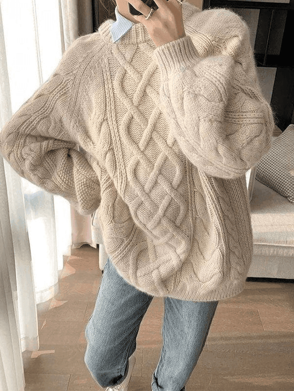 Natalia - Übergroßer Strickpullover