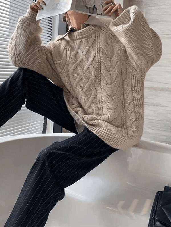 Natalia - Übergroßer Strickpullover