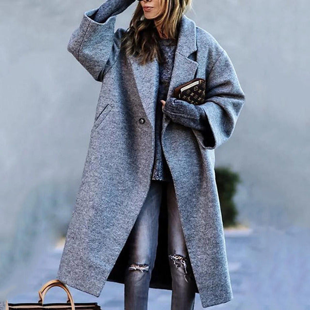 Mantel Damen Lang | Lockerer Schnitt für Herbst 3