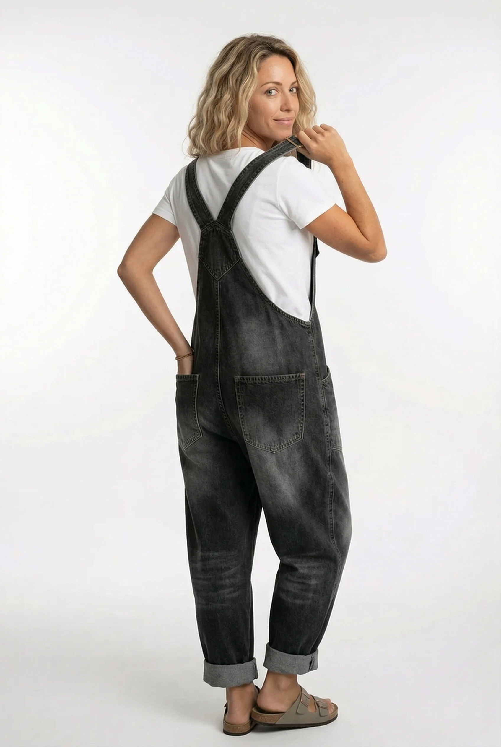 Noelia™ - Vielseitiger verstellbarer Schnallen-Jeansoverall 3