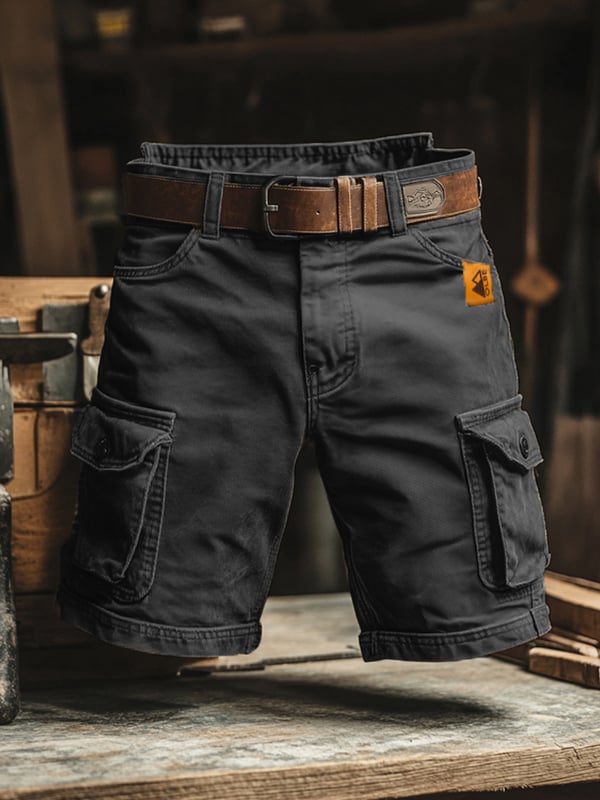 Novak – Retro Fracht Shorts Mit Mehreren Taschen 0