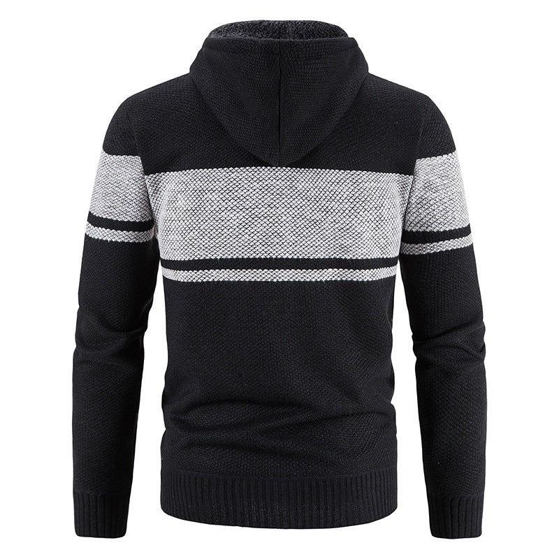 Hoodie Herren | Querstreifen & Reißverschluss 5