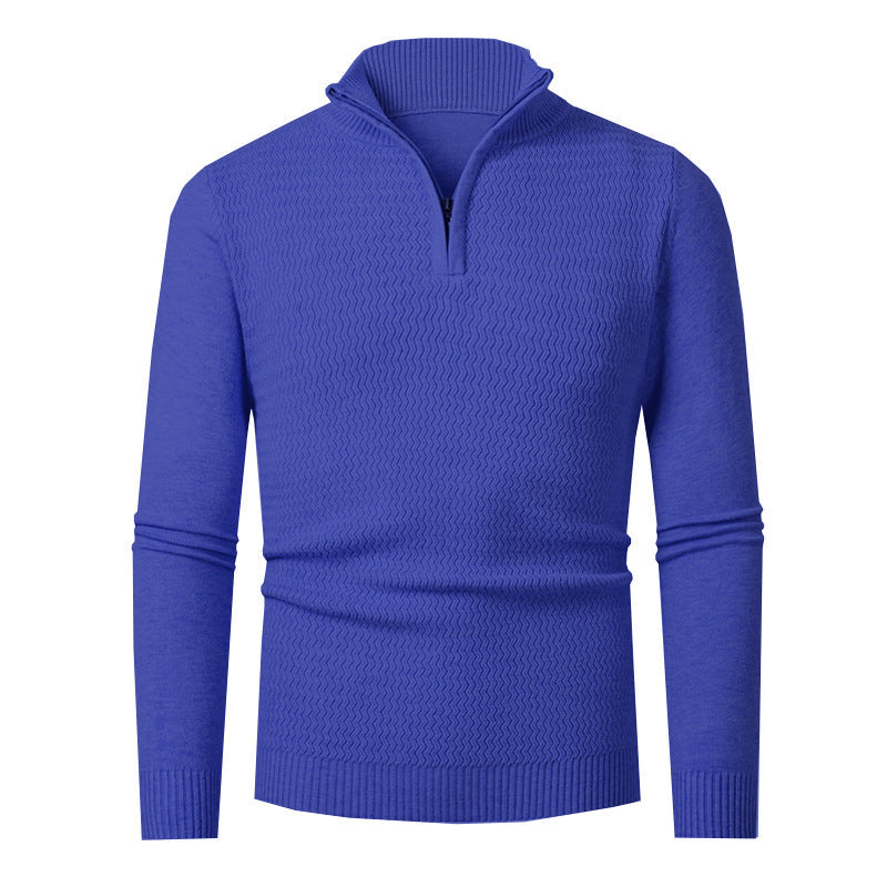 Pullover Herren | Wellenstruktur & Halbzip 2