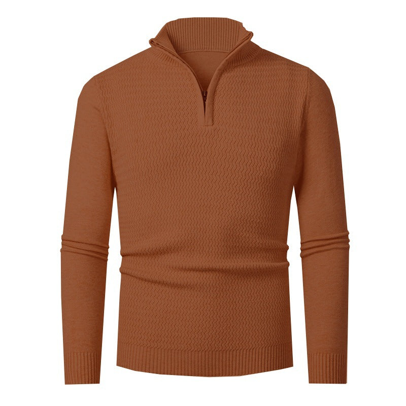 Pullover Herren | Wellenstruktur & Halbzip 3