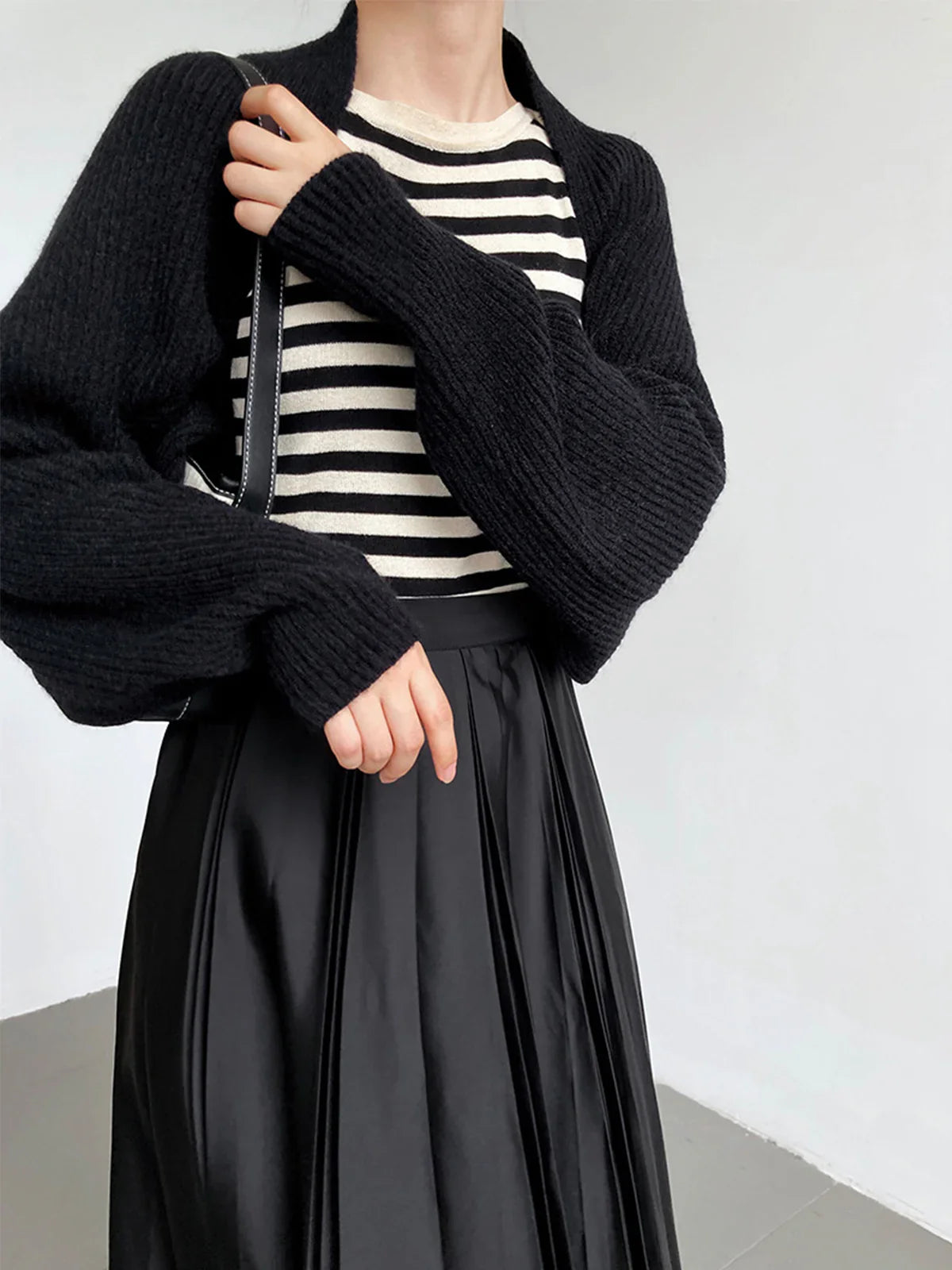Olivia - Schicker und Bequemer Offener Shrug-Pullover